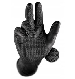 Rękawiczki Nitrylowe Grippaz 2445 Black (50 sztuk)