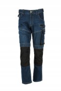 LAHTI PRO Spodnie robocze jeansowe Slim Fit +pasek