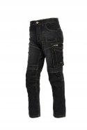 LAHTI PRO Spodnie robocze jeansowe Slim Fit +pasek