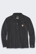 MOCK NECK HALF-ZIP T-SHIRT