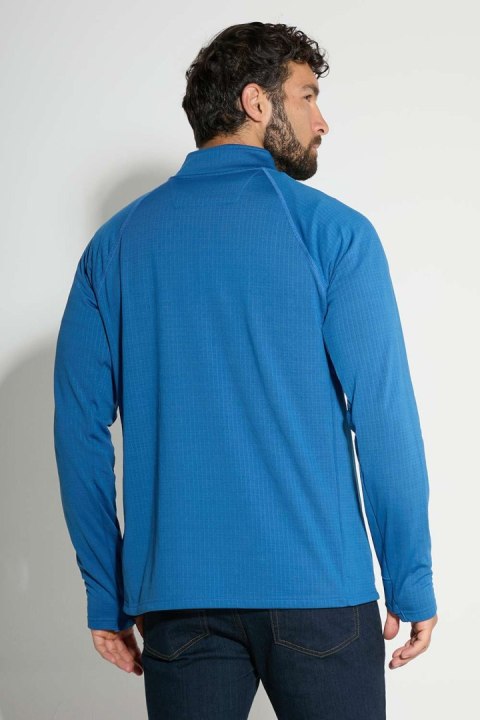 MOCK NECK HALF-ZIP T-SHIRT