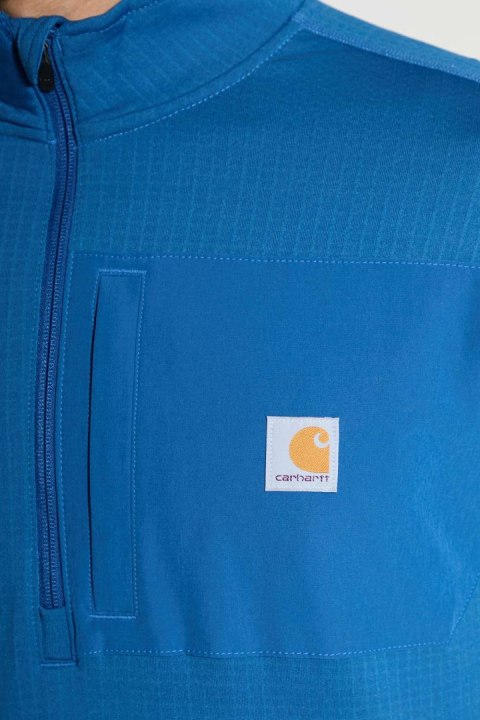 MOCK NECK HALF-ZIP T-SHIRT