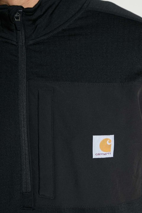 MOCK NECK HALF-ZIP T-SHIRT