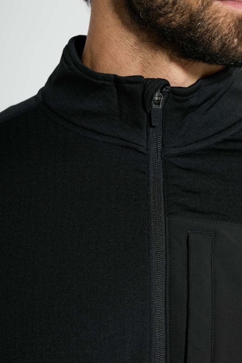 MOCK NECK HALF-ZIP T-SHIRT