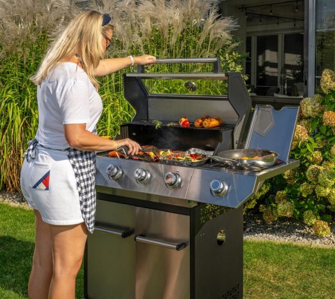 Grill gazowy Batory 1000 DEDRA NG1000, 5 palników, 17 kW, wąż z reduktorem