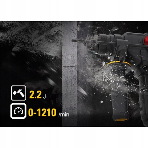Młot udarowy SDS Plus akumulatorowe Caterpillar 2,2 J 18 V DX21B