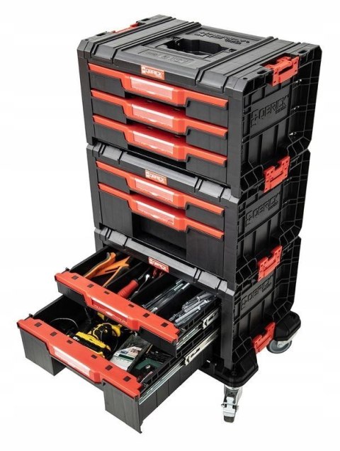 Mobilny zestaw skrzyń narzędziowych Qbrick System PRO Drawer set 1 8117