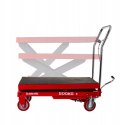 WÓZEK NOŻYCOWY PLATFORMOWY MOBILNY STÓŁ HYDRAULICZNY 80X50CM 500KG 770MM