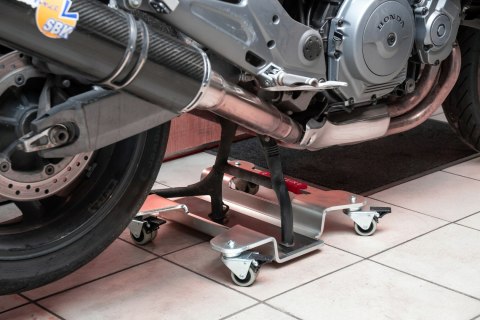 Wózek motocyklowy platforma manewrowa pod motocykle na stopke AM2 BLACK