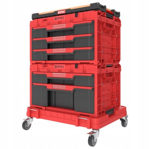 Zestaw skrzyń narzędziowych Qbrick System ONE Red Workshop Drawers 2466