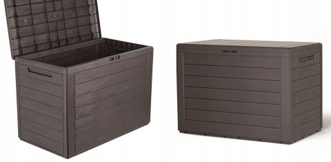PROSPERPLAST 1 Skrzynia ogrodowa WOODEBOX - umbra MBWL190-440U 7982