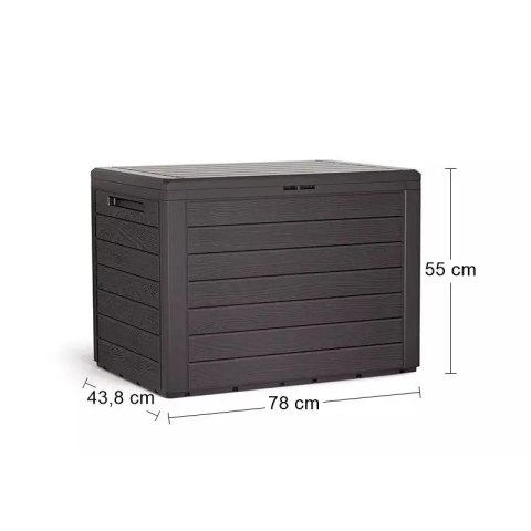 PROSPERPLAST 1 Skrzynia ogrodowa WOODEBOX - umbra MBWL190-440U 7982